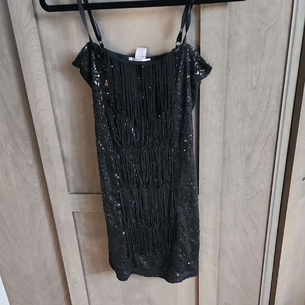 Wet Seal Black Sequin Dress